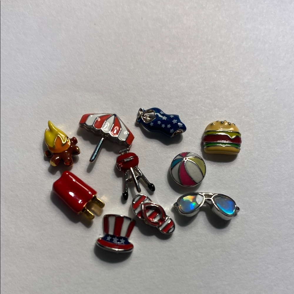 Origami Owl Charms Set: Summertime Fun